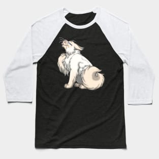 Cream Point Longhair Baseball T-Shirt